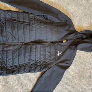 Hurley Black Quilted Hooded Softshell